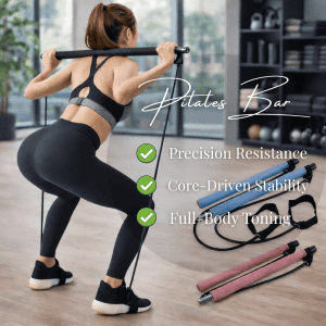Ultimate Pilates Bar with Resistance Bands – Home Gym Pilates and Full-Body Workouts